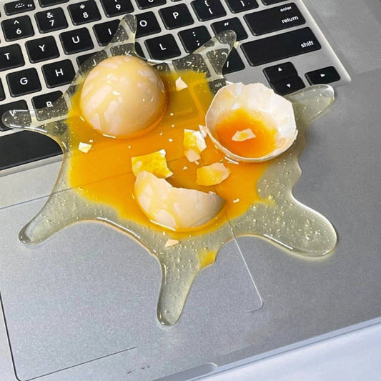 Funny "Spilled Broken Egg" Realistic Prank Phone Stand