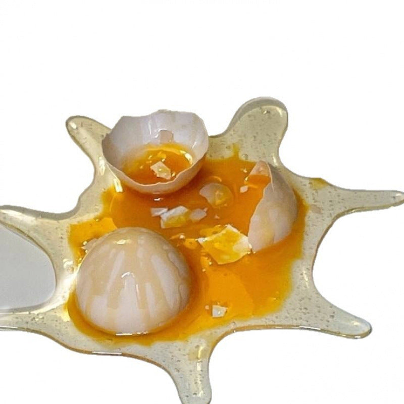 Funny "Spilled Broken Egg" Realistic Prank Phone Stand
