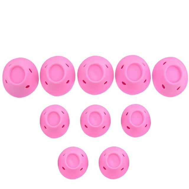 Heatless Silicone Hair Rollers Pack (10-Piece Set)