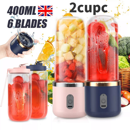 Juicer Machine - Rechargeable Electric Fruit Juice Maker Portable Blender for Smoothies