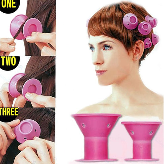 Heatless Silicone Hair Rollers Pack (10-Piece Set)