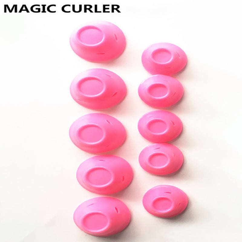 Heatless Silicone Hair Rollers Pack (10-Piece Set)