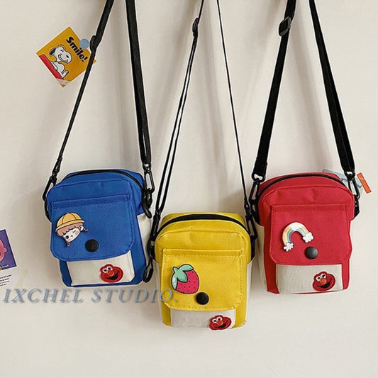 Mini Canvas Crossbody Phone Bag & Messenger Pouch