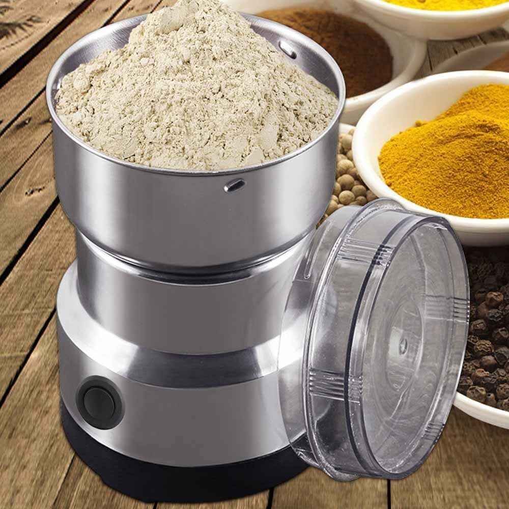 Dry Blender Electric Coffee Grinder Grinding Milling Nut Bean Spice Matte Blade Blender UK