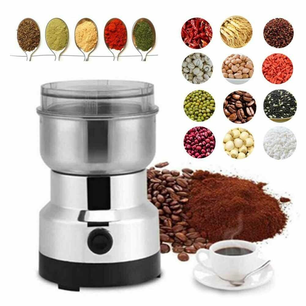 Dry Blender Electric Coffee Grinder Grinding Milling Nut Bean Spice Matte Blade Blender UK