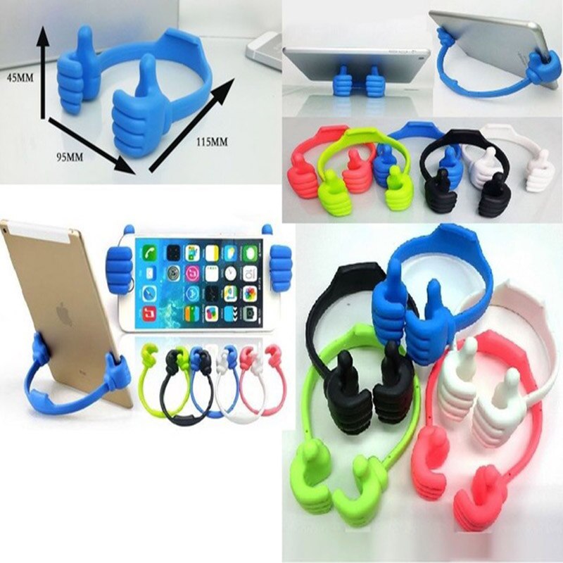 Universal "Thumbs Up" Flexible Desktop Phone & Tablet Stand