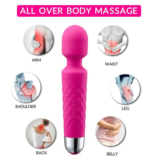 The Only Massage Wand You Need ✨ 20 Vibrating Modes | USB Rechargeable
