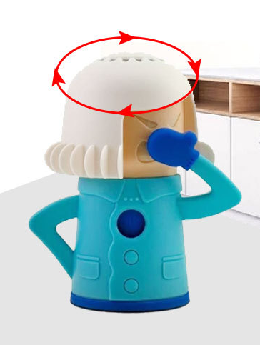 Angry Mama Microwave Steam Cleaner - Damage-Free Fast Eco Friendly Kitchen Oven Deodorizer Refrigerator Cleaning Tool