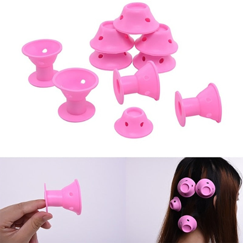 Heatless Silicone Hair Rollers Pack (10-Piece Set)