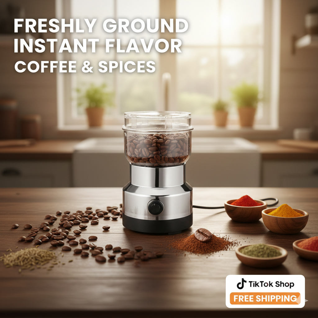 Dry Blender Electric Coffee Grinder Grinding Milling Nut Bean Spice Matte Blade Blender UK