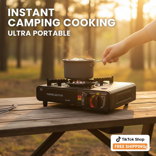 Portable Gas Stove Camping 2400 Watt Compact Design 1-burner gas oven for outdoor use