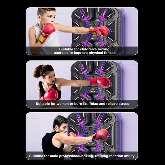 Smart Music Boxing Trainer – Wall Mounted Reaction Target for Home Fitness