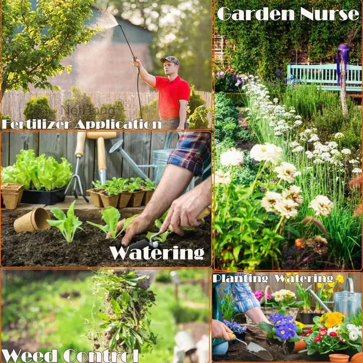 5 Litre Garden Pressure Sprayer - Heavy Duty Hand Pump Water & Weed Killer Spray Bottle