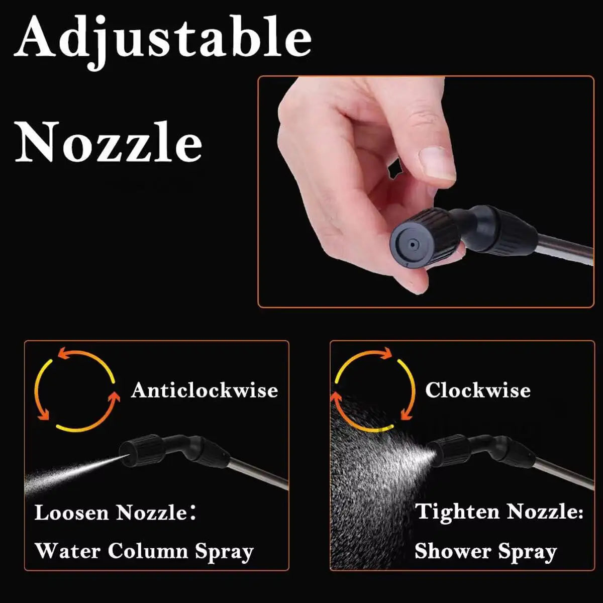 5 Litre Garden Pressure Sprayer - Heavy Duty Hand Pump Water & Weed Killer Spray Bottle