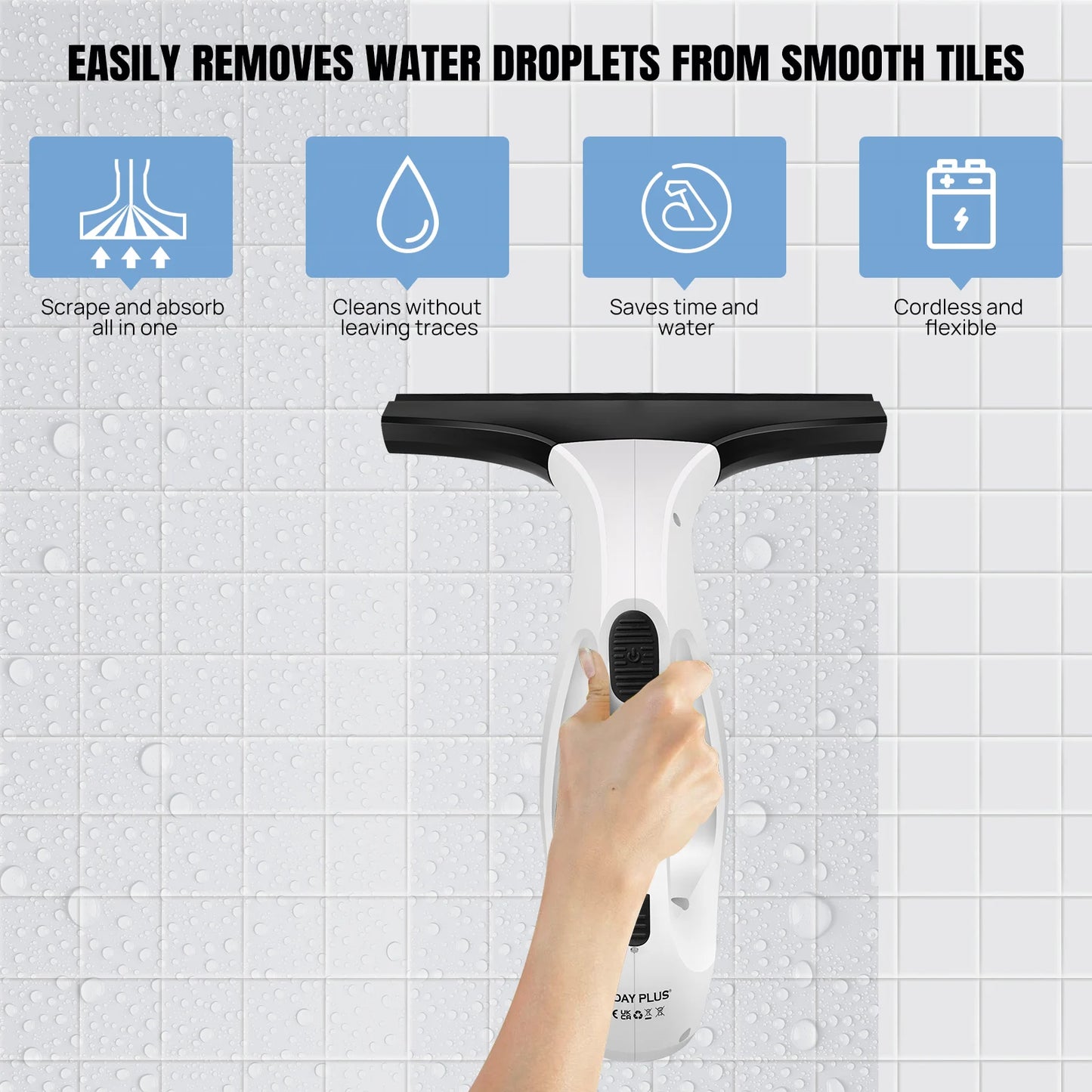 2-in-1 Cordless Window Vacuum & Scrubber | Streak-Free Shine in Seconds!