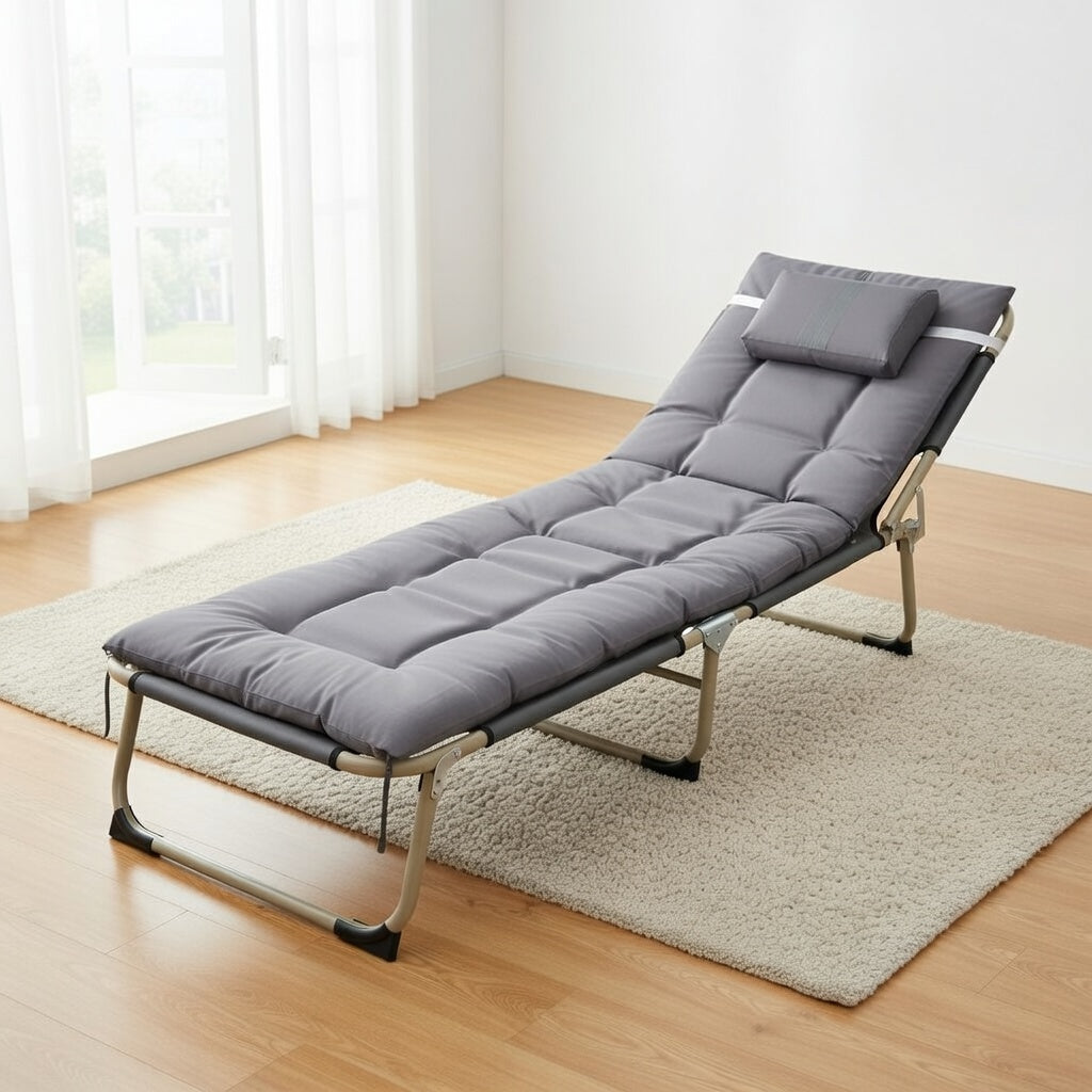 Portable Folding Camping Bed – Heavy Duty Adult Sleeping Bed for Camping Adjustable Height Mattress for Outdoor Travel Hiking