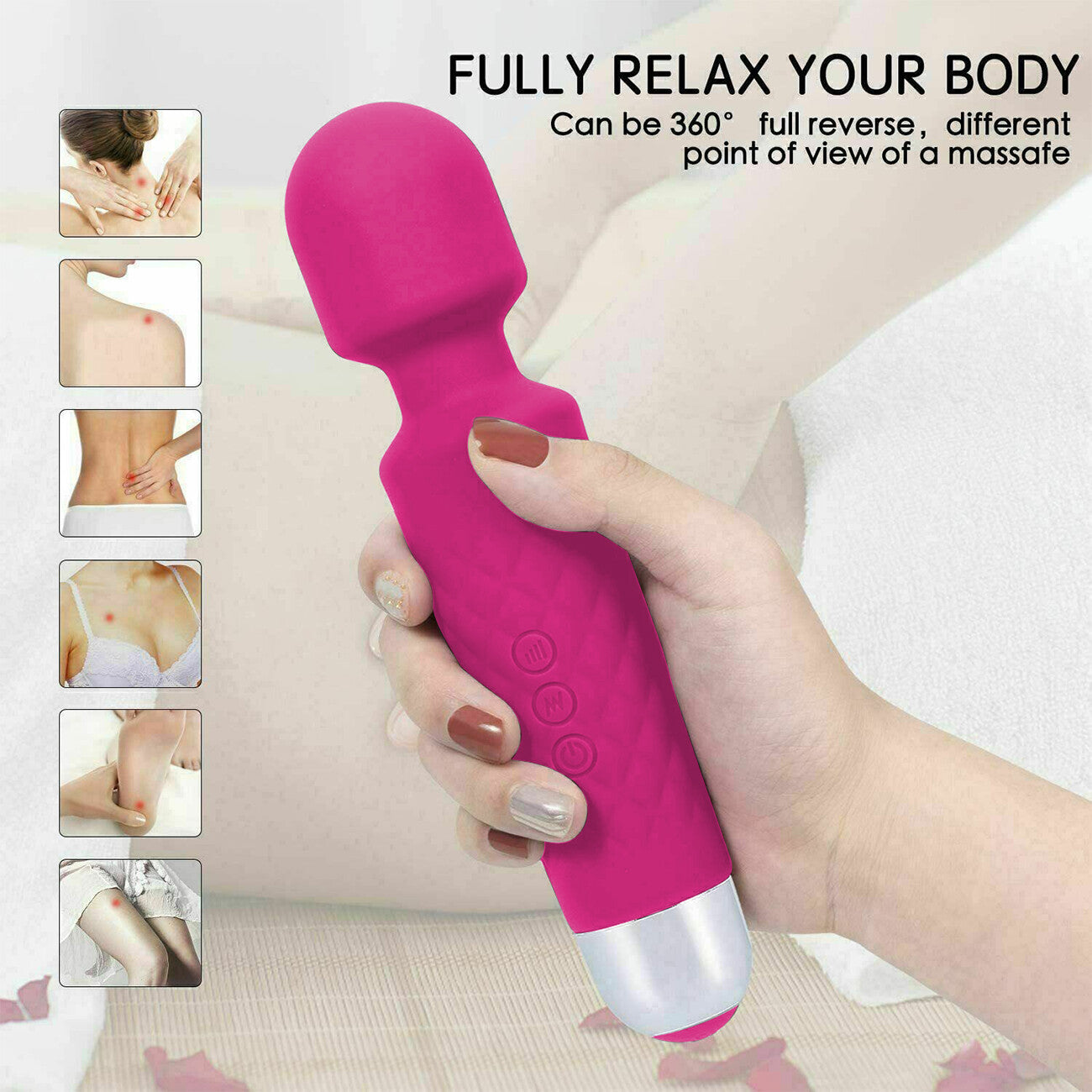The Only Massage Wand You Need ✨ 20 Vibrating Modes | USB Rechargeable