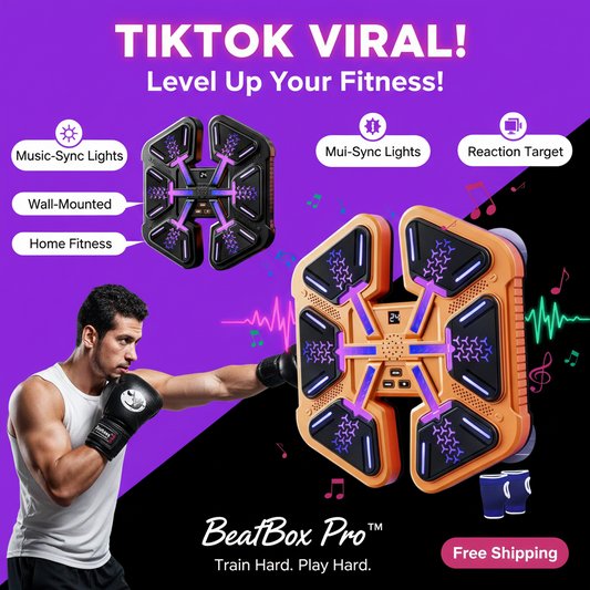 Smart Music Boxing Trainer – Wall Mounted Reaction Target for Home Fitness